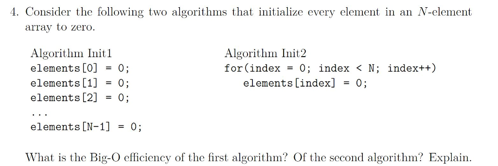 This is for Java in my Data structures class: 4. Consider the