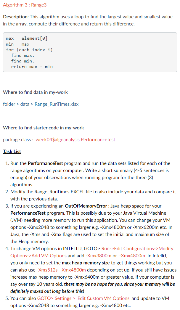 with the data from the PerformanceTest provided. Answer the questions below in
