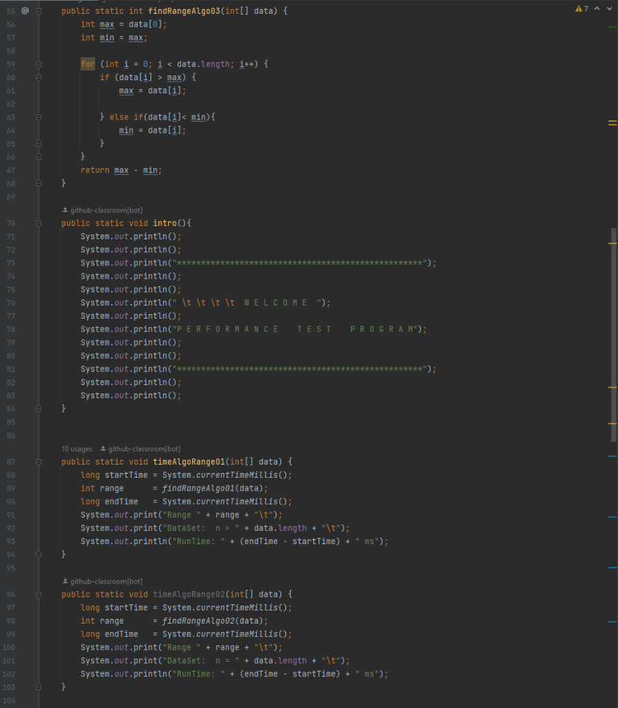 can compare it to your test run. Also, answer the questions below