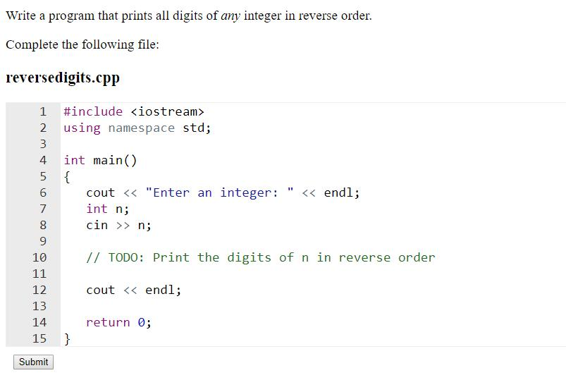 #include 2 using namespace std; 4 int main() 6 cout 