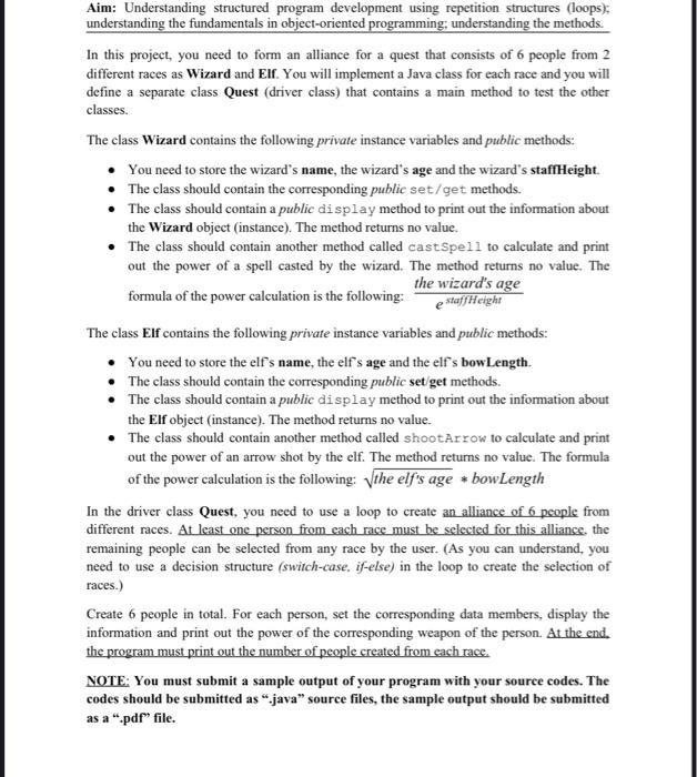  Aim: Understanding structured program development using repetition structures (loops); understanding the