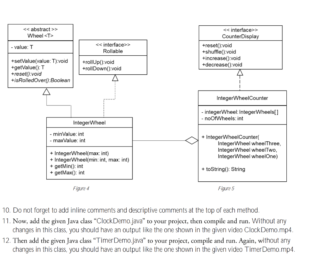 { public void rollUp(); public void rollDown(); } interface CounterDisplay { public