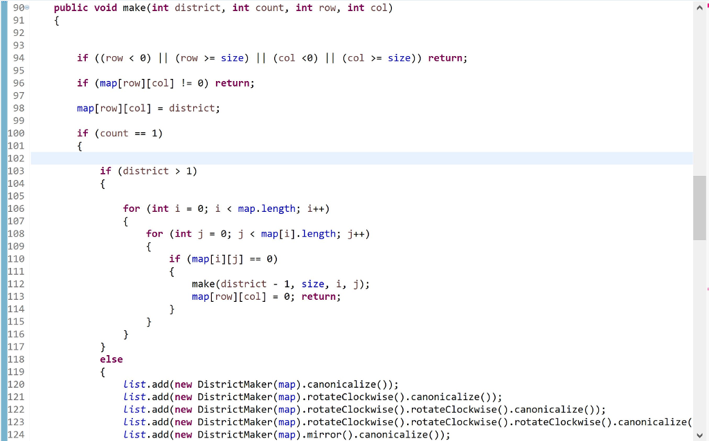 need not bother with maps of 7x7 or larger for this assignment.