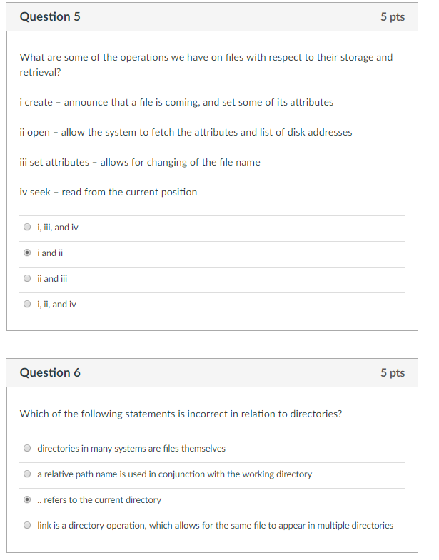 Files are logical units of information created by processes. A disk may