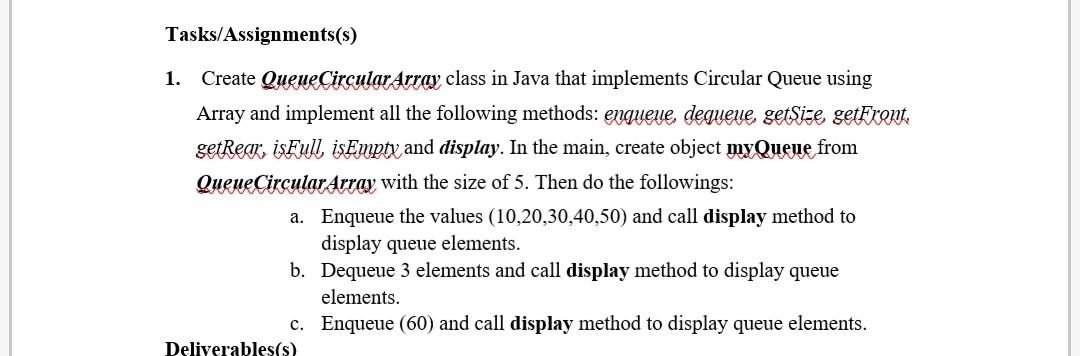  In data structure Java solve (( I need the complete code