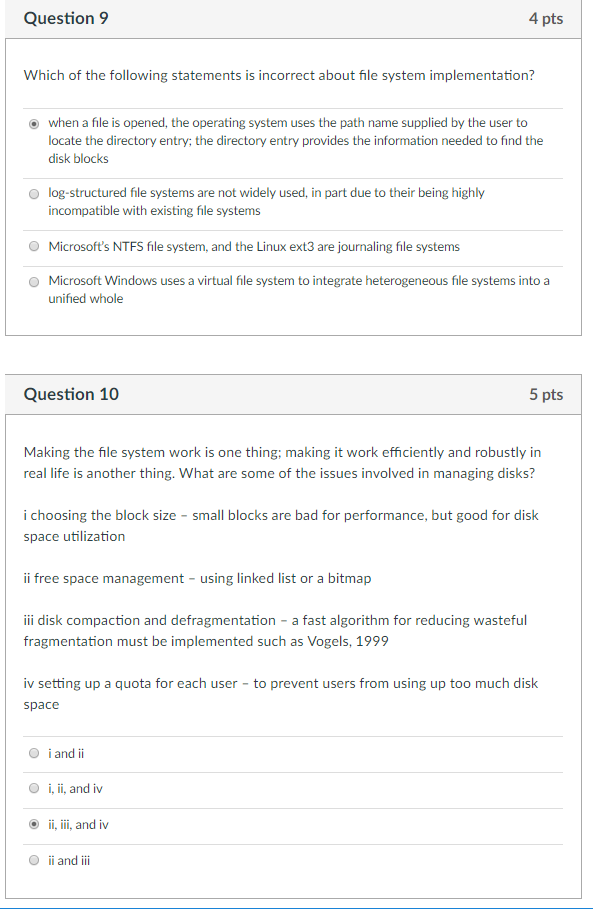 is in a file? What are some of the operations we have