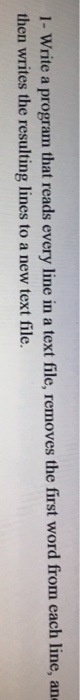  Please code in Java I- Write a program that reads every