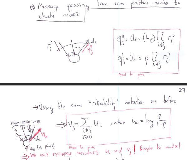 information block length is k=10000. Simulate 500 blocks and obtain the prediction