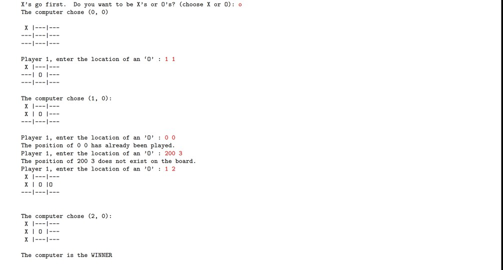 line does. 1 Artificial Intelligence Tic Tac Toe Game Implement an interactive