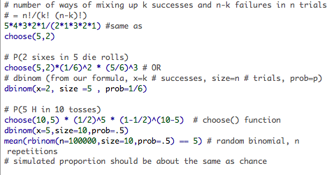 are my solutions by hand: Ch 15 Rev 4: (6!/3!3!) (3/11)^3 x