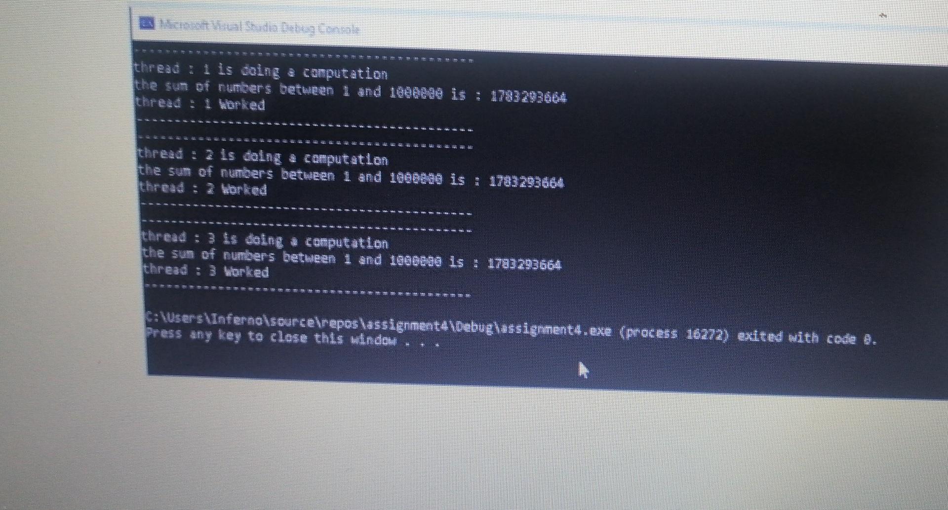threads open the same file. The content of this file is assumed