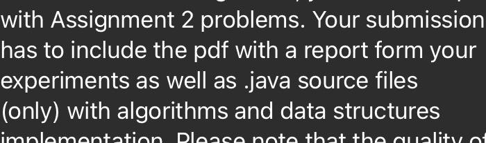 asked to provide a code and the report summarizing running times for