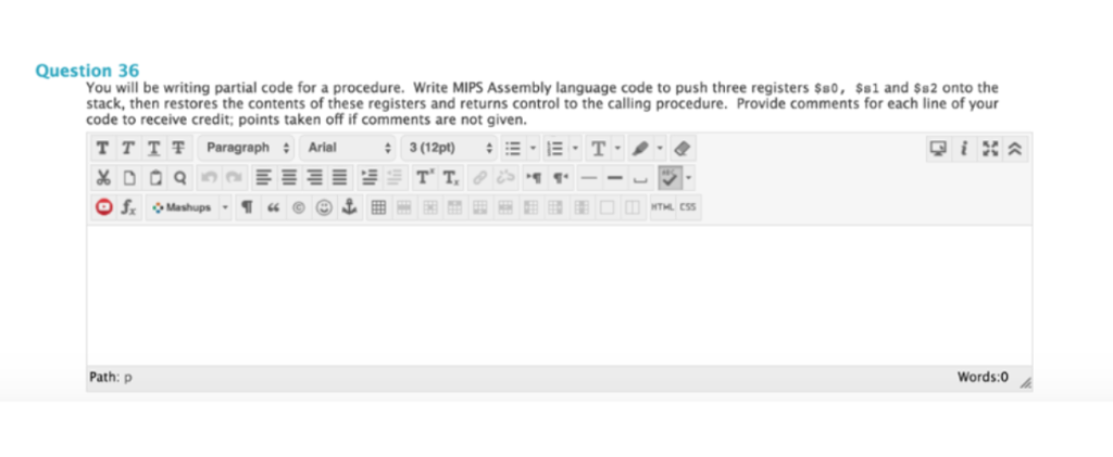 the questions Question 28 Consider the instruction "sit $t2, $2, $s4. What