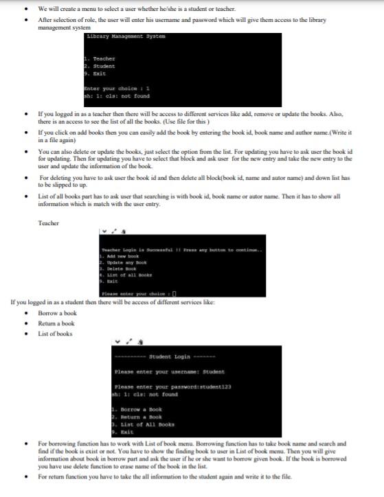  please solve it all with C language We will create a