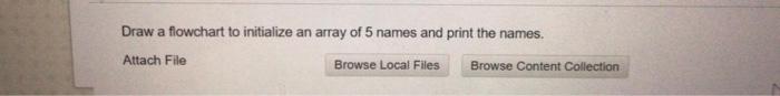 flowchart please Draw a flowchart to initialize an array of 5 names