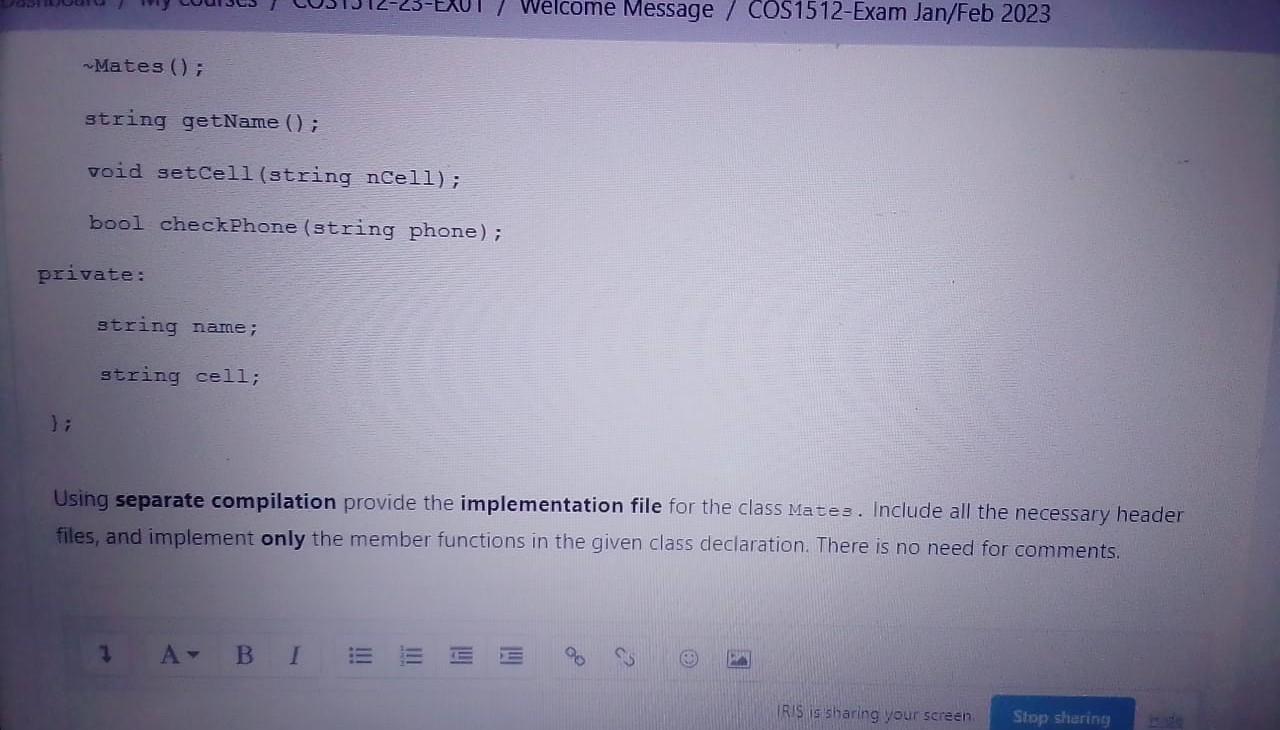 provided. You cannot attach a file as answer. NB: do not use