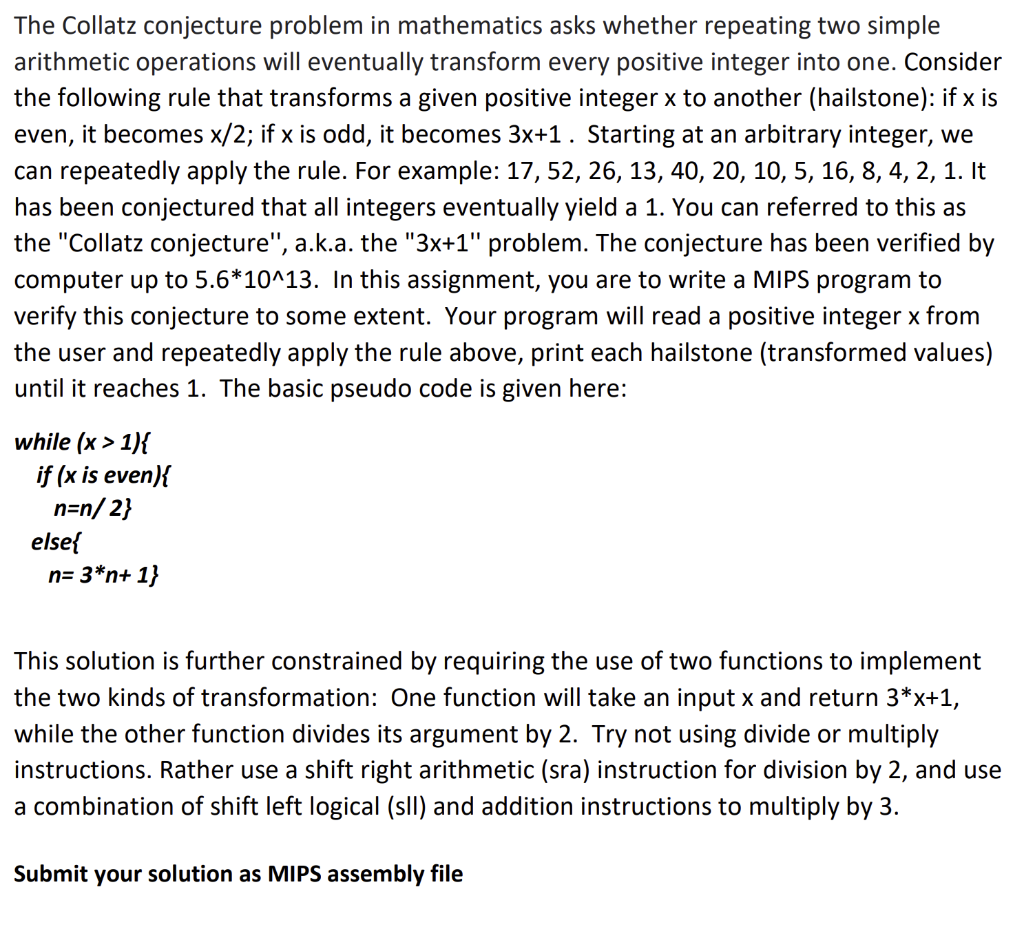 As asked, kindly answer the complete question in MIPS assembly language so