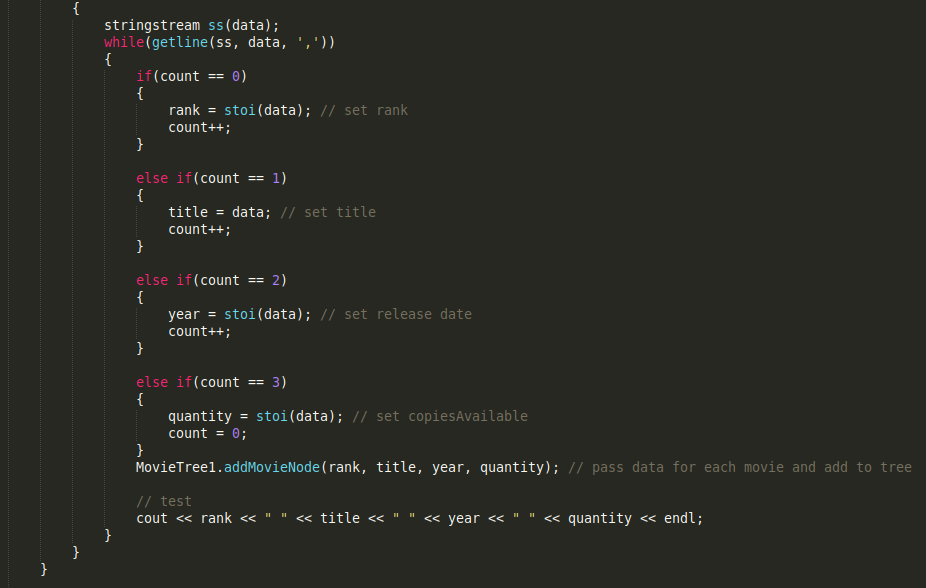 user and allow them to search for movies, rent movies, etc. The