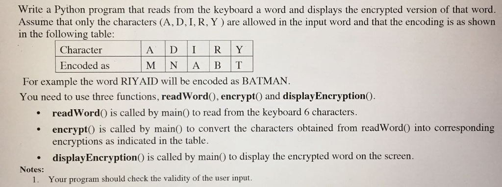 in python , i want to answer this question please.. thank you
