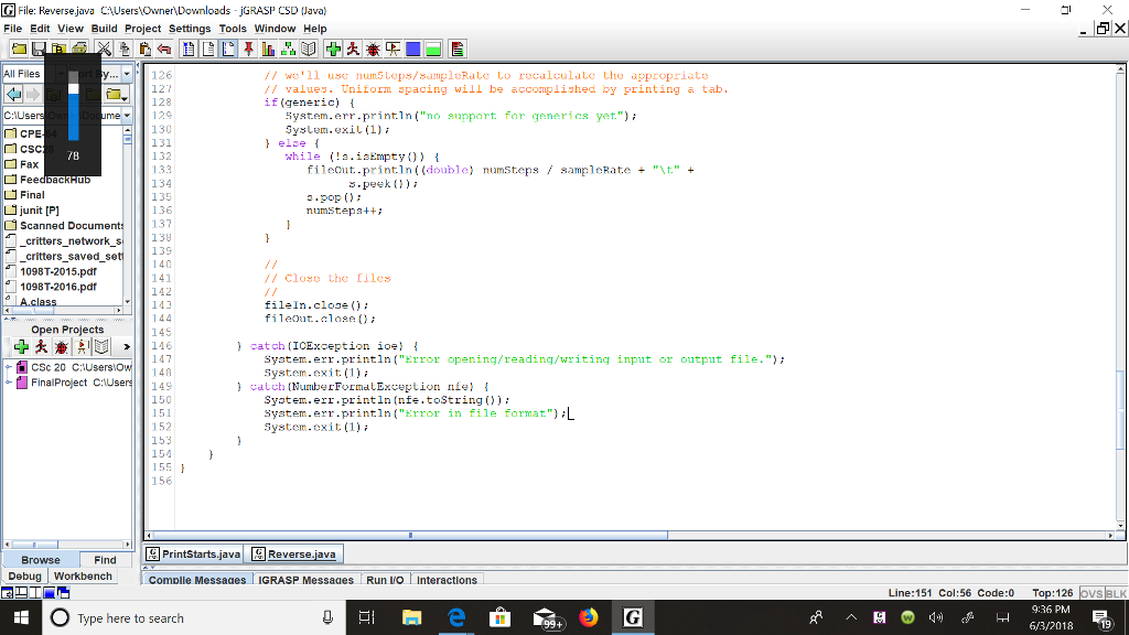Read a.dat file and reverse it. Li junit [Pl Scanned Docume 12