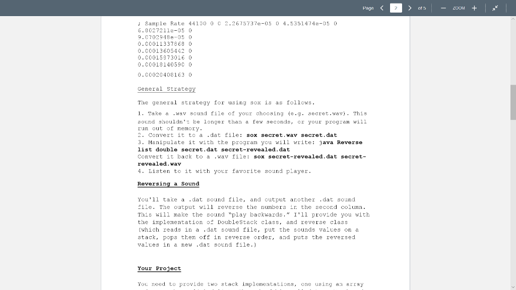 of arqments") System.rrprintln"Usage: " System. err .println("\tjava Reverse "); 4 Open Projects