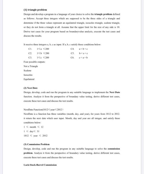 Software quality assurance and testing i need also a decision table please