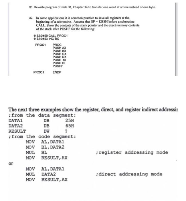 In Java please, the bottom pic is slide 31 for Q1 Q1.