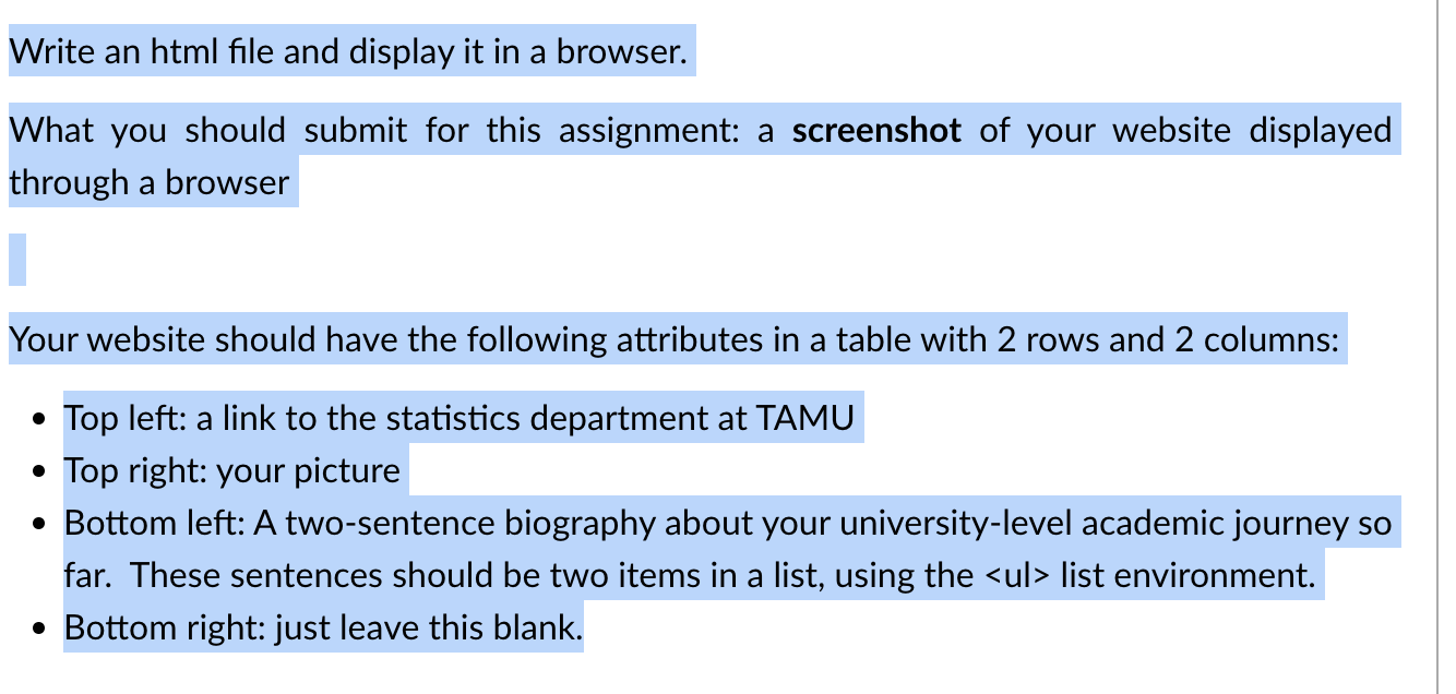  Write an html file and display it in a browser. What