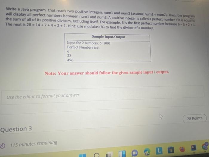 in java fast Write a Java program that reads two positive integers
