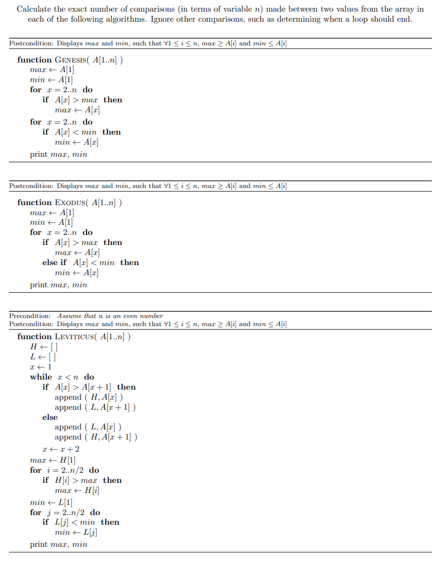  Only #1 Report the runtime of the algorithm Genesis, as defined