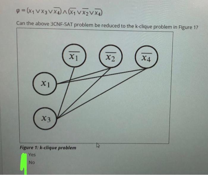 please write yes or no and explain why 0 = (x1 VX3VXD)^(1