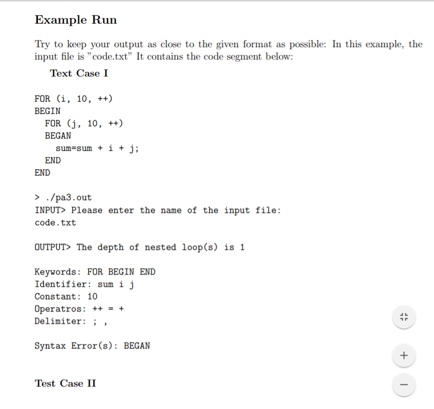 language. Lexical analysis is the first stage that compilers parse and detect