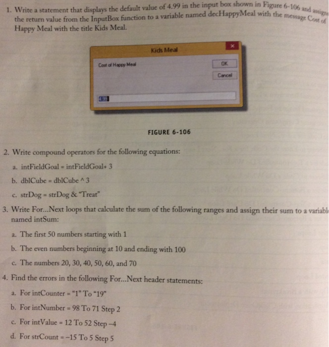  in Figure rite a statement that displays the default value of