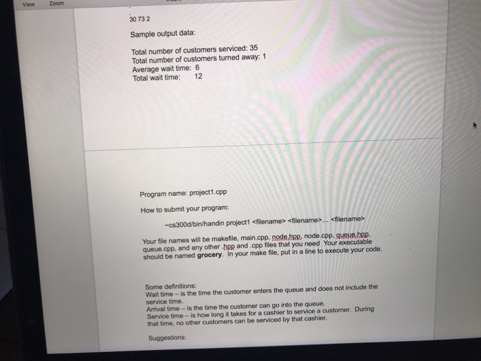 lines at the grocery store. Customers will enter randomly to check out