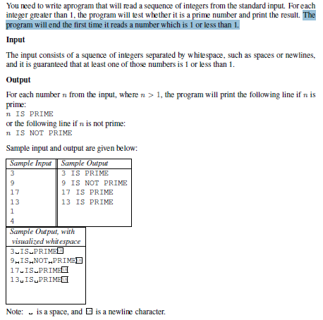 Write in simple C code - You need to write aprogram that
