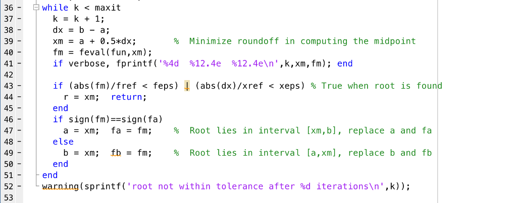 root to f(T1) = 0. Make sure you display it with an