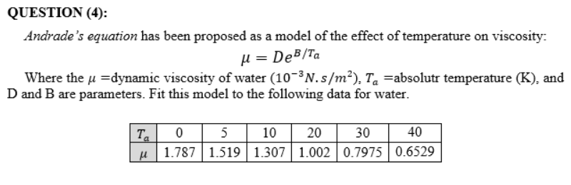 MATLAB Question: PLEASE GIVE THE ANSWER IN MATLAB CODE! THANK YOU! QUESTION
