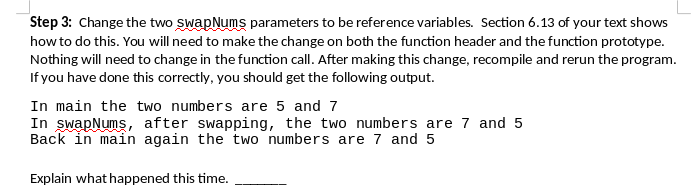 GET THAT EXPECTED OUTPUT?????????? Step 1: Remove areas4.cpp from the project and