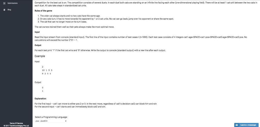  java code as solution to the above mentioned scenario and code