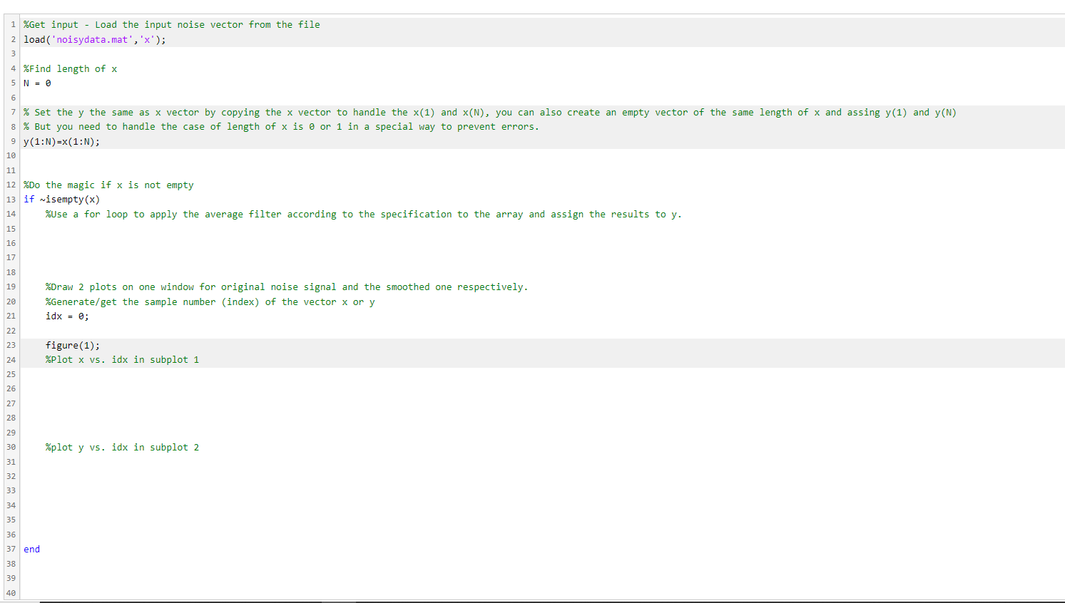 the submission must contain a title on matlabgrader. Also ,there is an