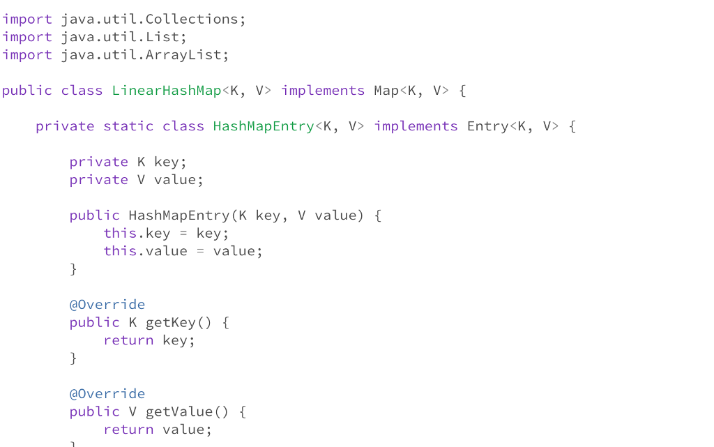  Implement a Hash Map With Linear Probing Implement a map using