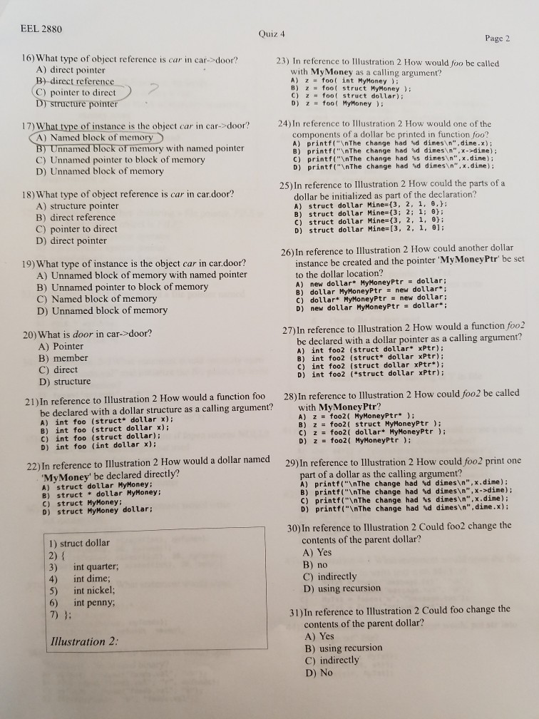 please I need this ASAP EEL 2880 16) What type of object