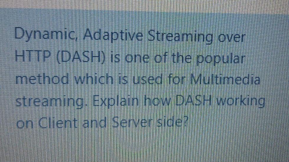 course name: computer network please give TOO short answer Dynamic, Adaptive