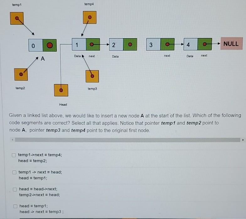 called prev, which points to the address of the node before the