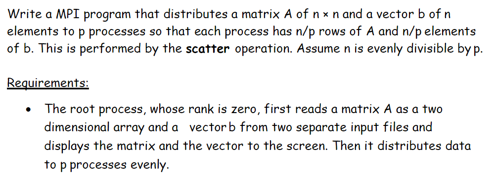 ******Show full work, parallel programming in MPI [C-Programming Language], please help****** Verification: