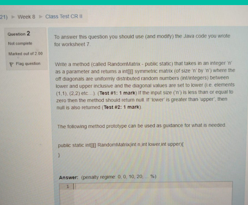 help me to solve this by using eclipse 21) > Week 8