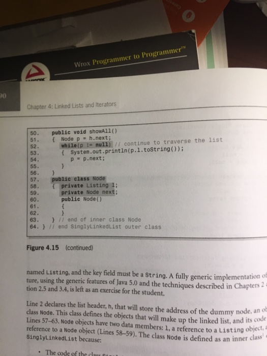 structure, and give the line number of the code presented in Figure