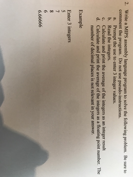  In MIPS assembly language, what is the command to read and