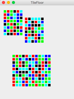 In this problem you will model a tile floor. The tile floor