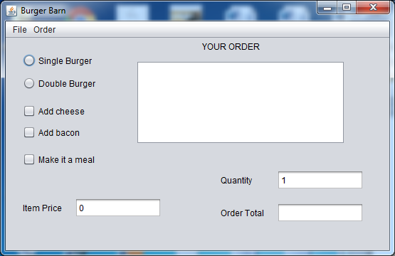 On NetBeans CIS355A Week 3 Lab Enhanced GUI Application using Additional Swing